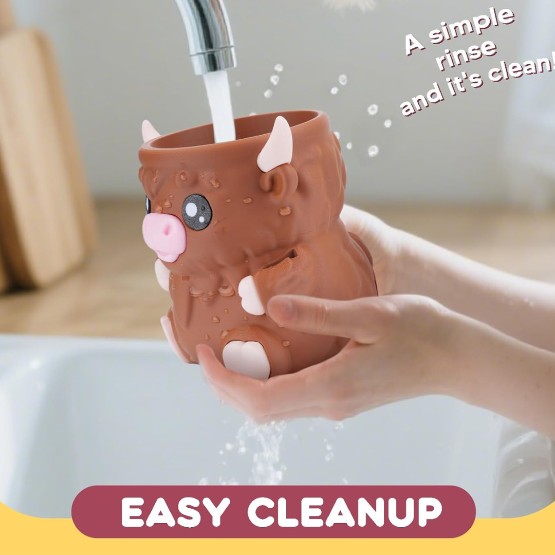 Cow Mug with Spoon Holders