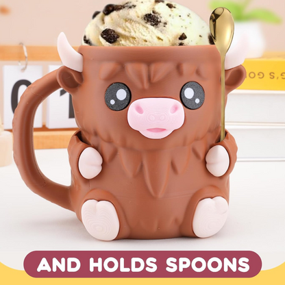 Cow Mug with Spoon Holders