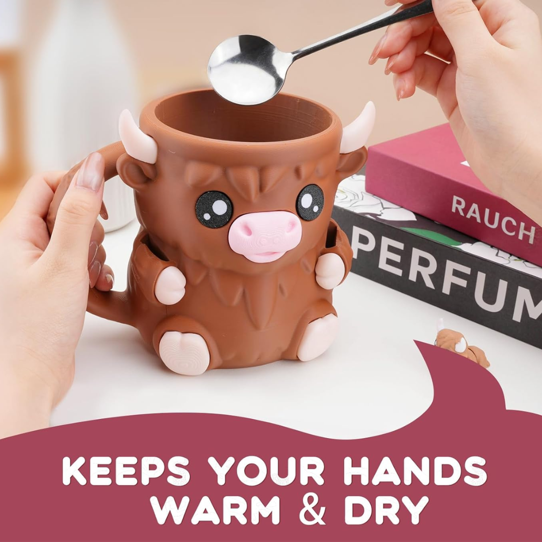 Cow Mug with Spoon Holders